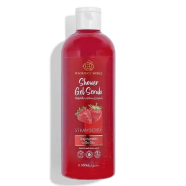 Αφρόλουτρο 500 ml. / Fragrance World Αφρόλουτρο Scrub Φράουλα
