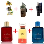 Fragrance World Des Tentations Flame + Fragrance World Des Tentations + Maison Alhambra Coral Blush + αποσμητικό Waseemah + Otoori Musk + 3 μίνι αρωματικά έλαια