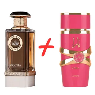 Συλλογή καφέ Mocha της Γαλλικής Λεωφόρου + Lattafa Yara Candy 