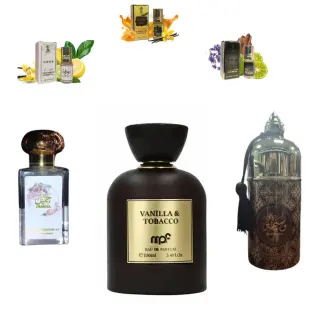 My Perfumes Vanilla &amp; Tobacco + Waseemah Body Spray + Otoori Jameela + 3 μίνι αρωματικά έλαια
